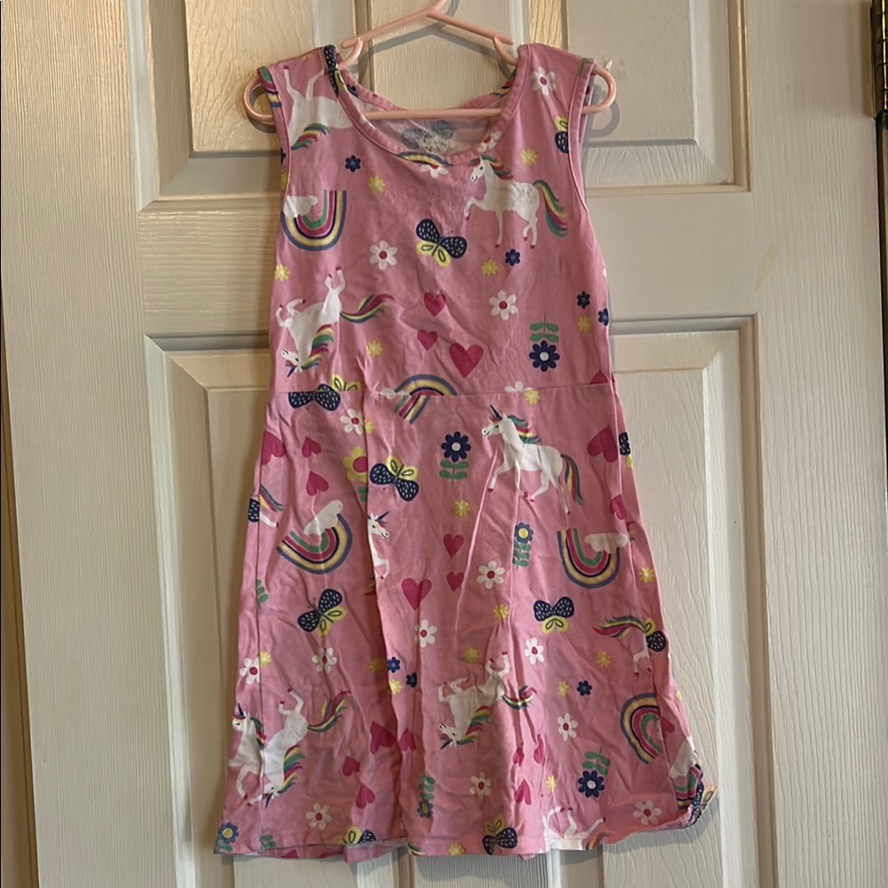Wonder Nation Pink Unicorn Dress